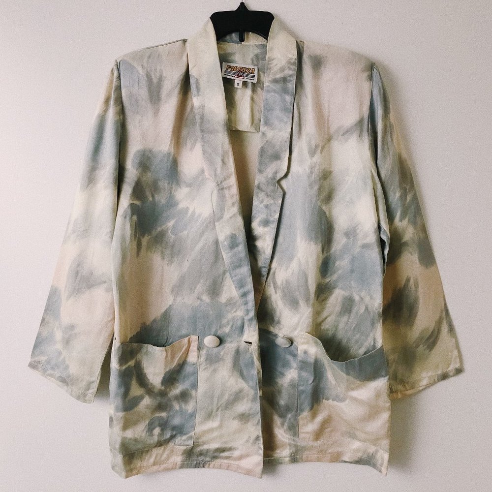 Vintage 80s Forenza Sportswear pastel blazer